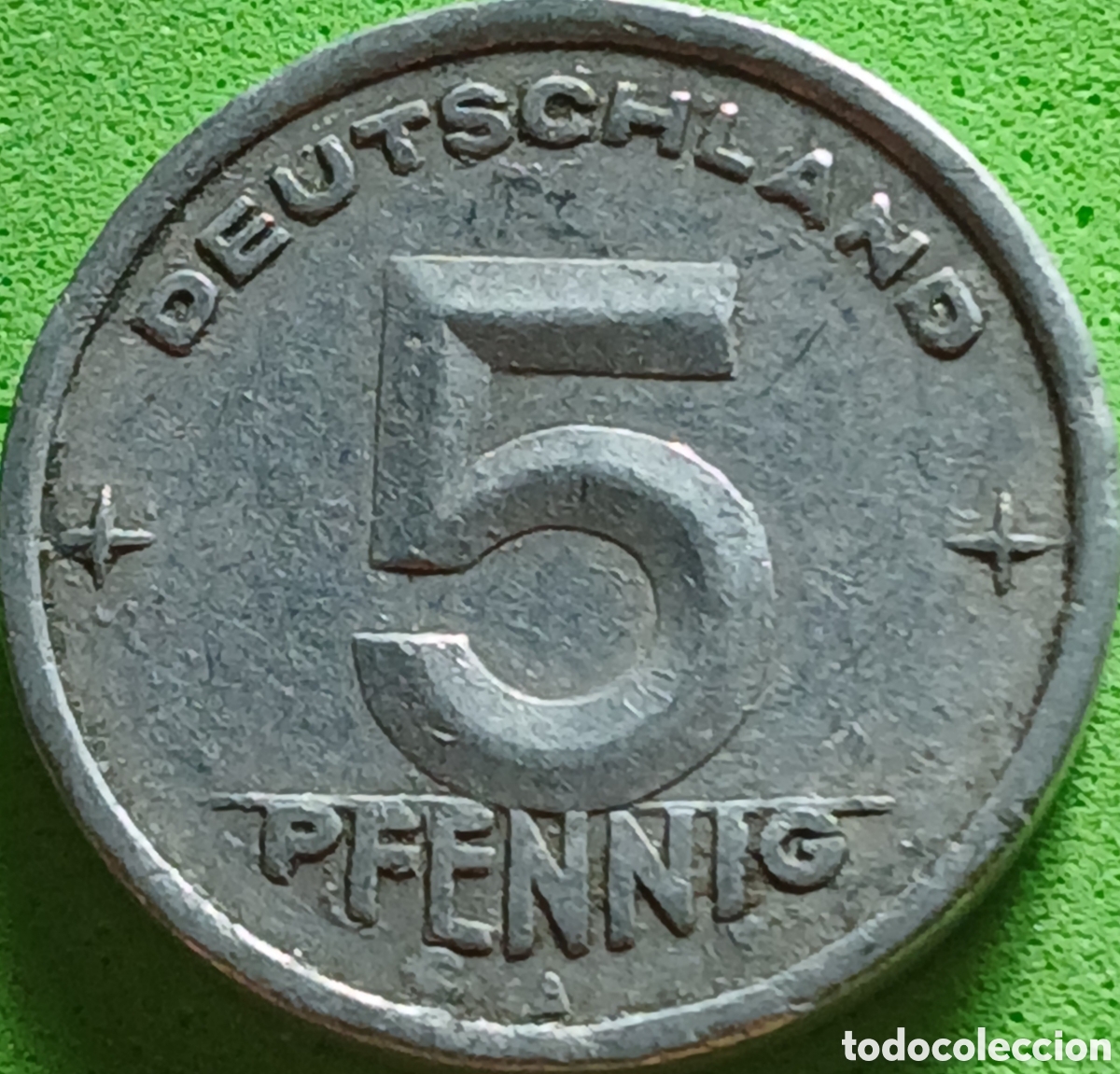 Monedas antiguas de Europa: Alemania Oriental 5 pfennig 1948 km#2