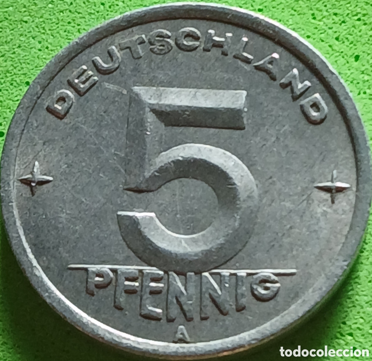 Monedas antiguas de Europa: Alemania Oriental 5 pfennig 1949 km#2