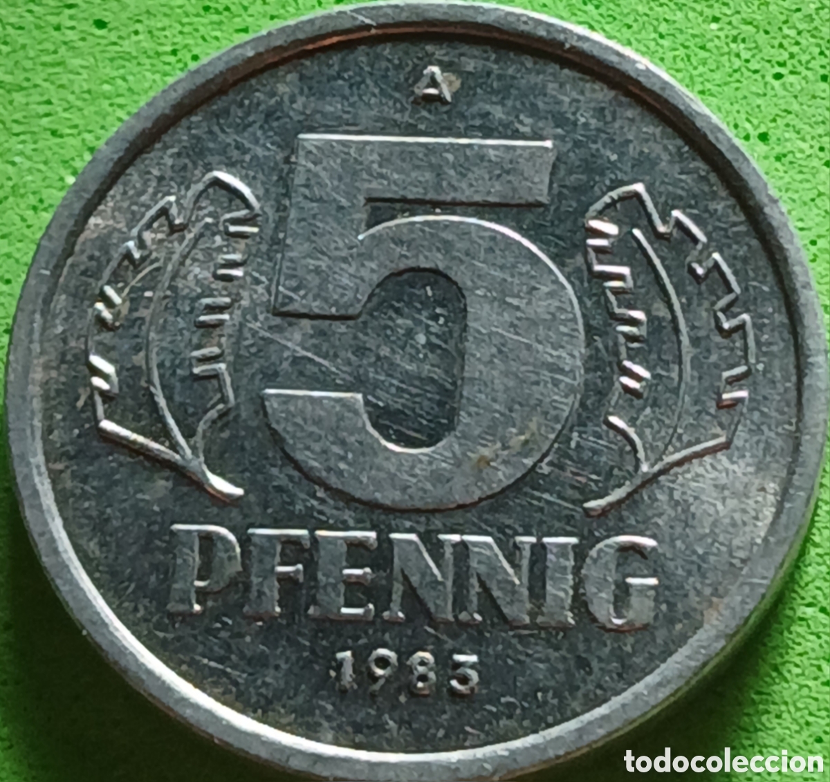 Monedas antiguas de Europa: Alemania Oriental 5 pfennig 1983 km#9.2