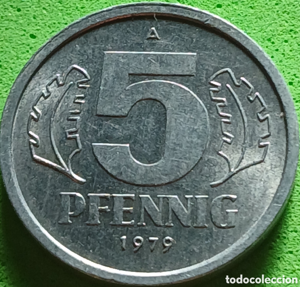 Monedas antiguas de Europa: Alemania Oriental 5 pfennig 1979 km#9.2