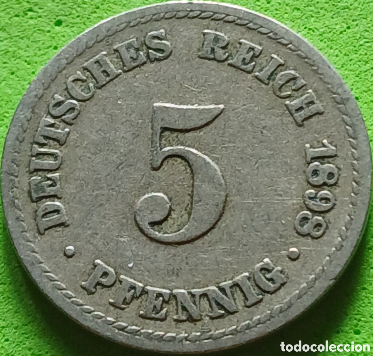 Monedas antiguas de Europa: Alemania Imperio 5 pfennig 1898 A km#11