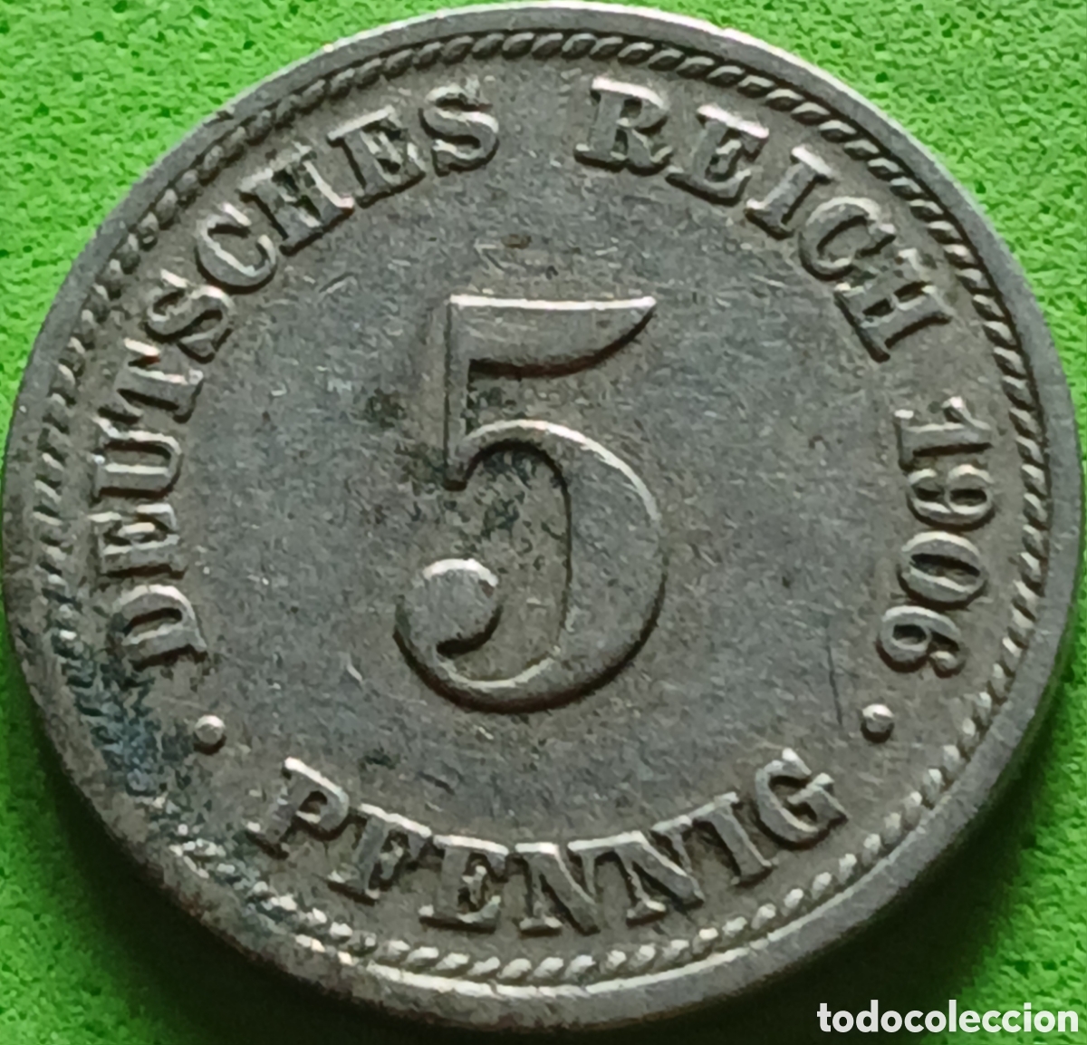 Monedas antiguas de Europa: Alemania Imperio 5 pfennig 1906 D km#11