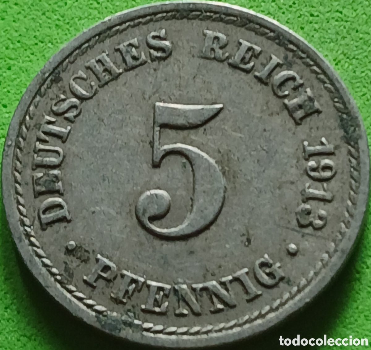 Monedas antiguas de Europa: Alemania Imperio 5 pfennig 1913 A km#11