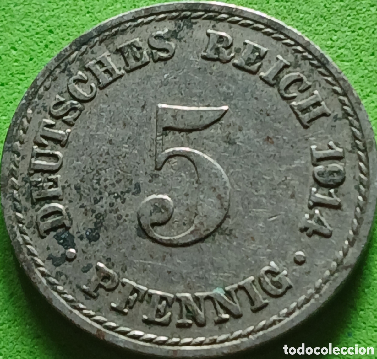 Monedas antiguas de Europa: Alemania Imperio 5 pfennig 1914 A km#11