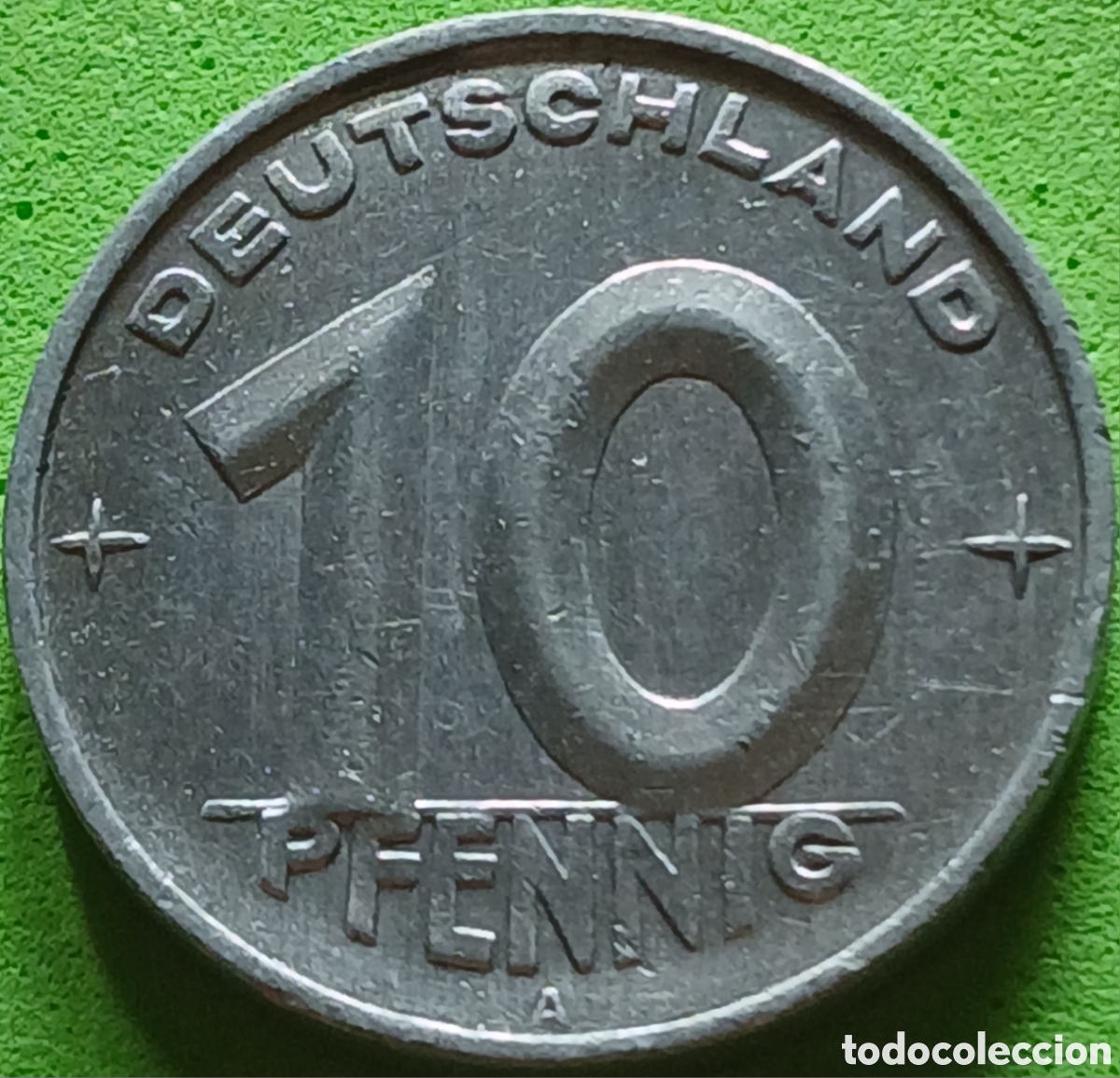 Monedas antiguas de Europa: Alemania Oriental 10 pfennig 1950 A km#3