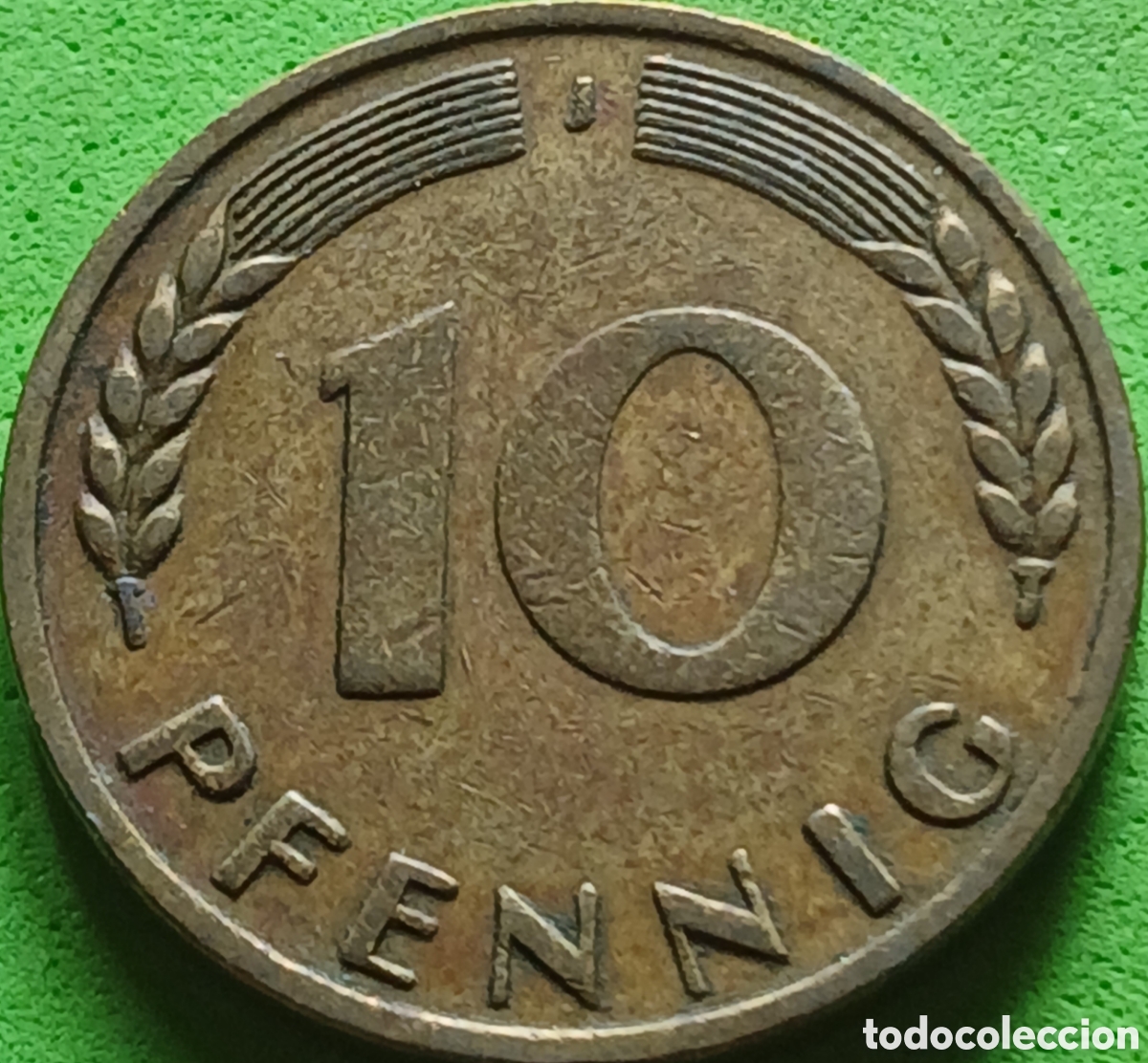 Monedas antiguas de Europa: Alemania Occidental 10 pfennig 1949 J km#103