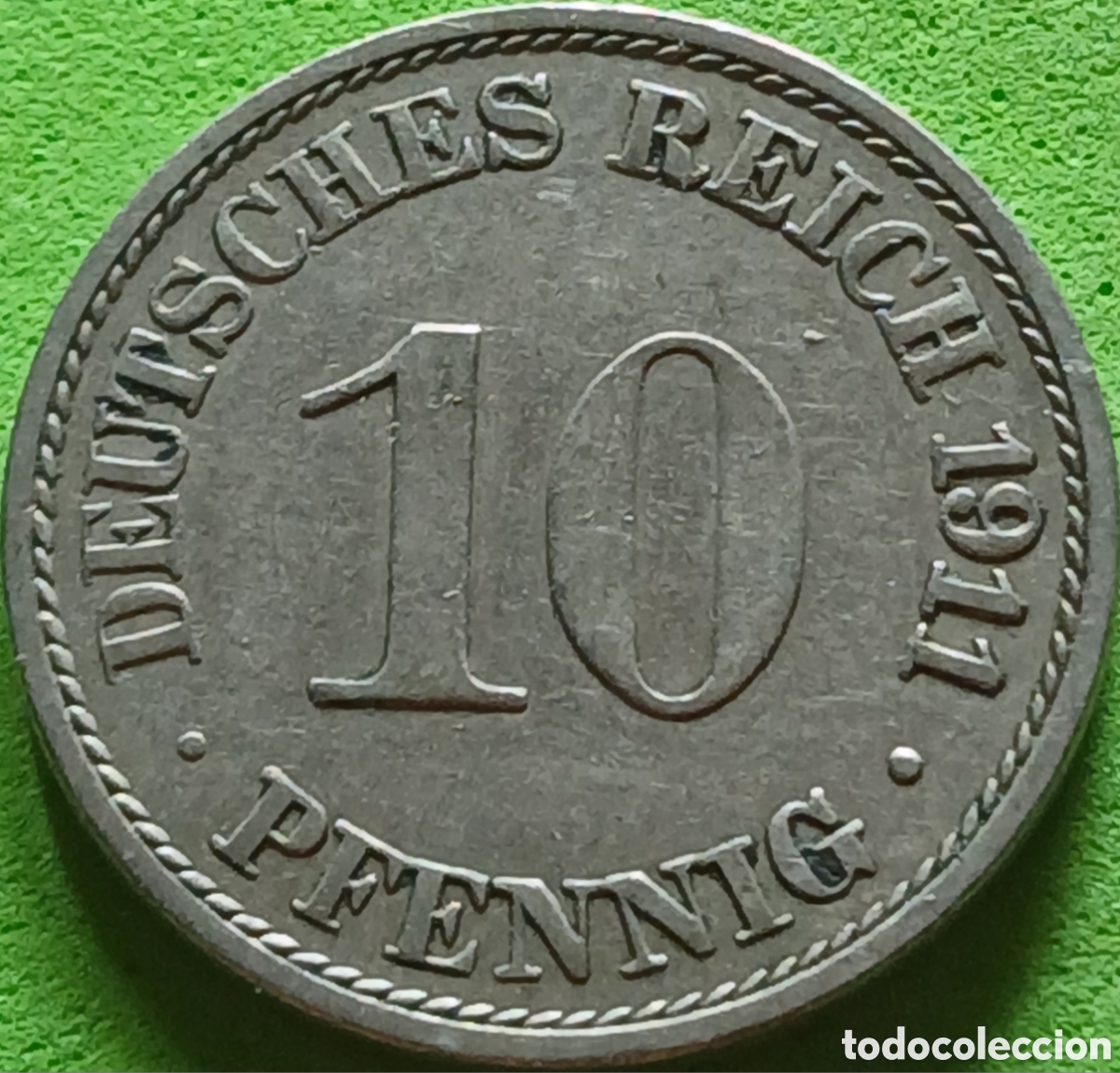 Monedas antiguas de Europa: Alemania Imperio 10 pfennig 1911 A km#12