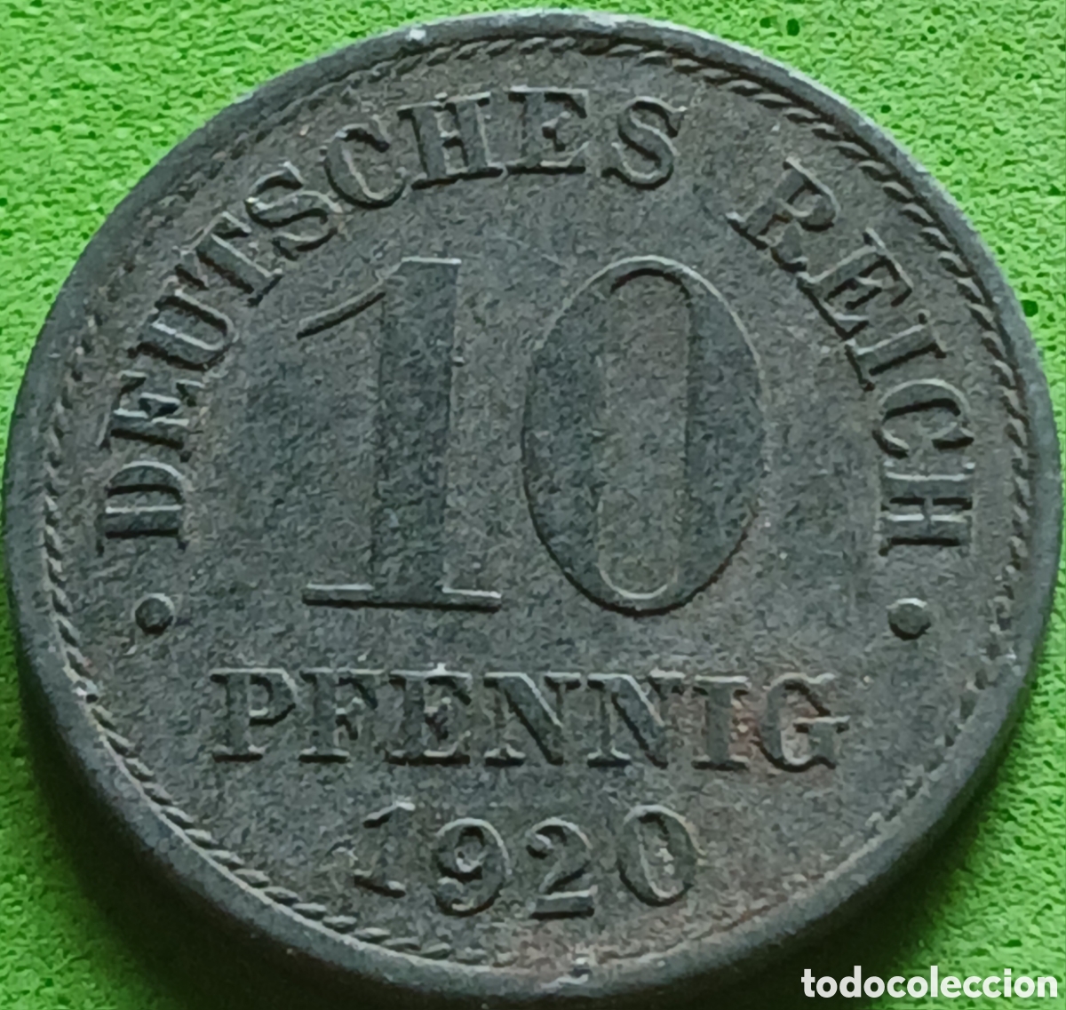Monedas antiguas de Europa: Alemania Imperio 10 pfennig 1920 km#26