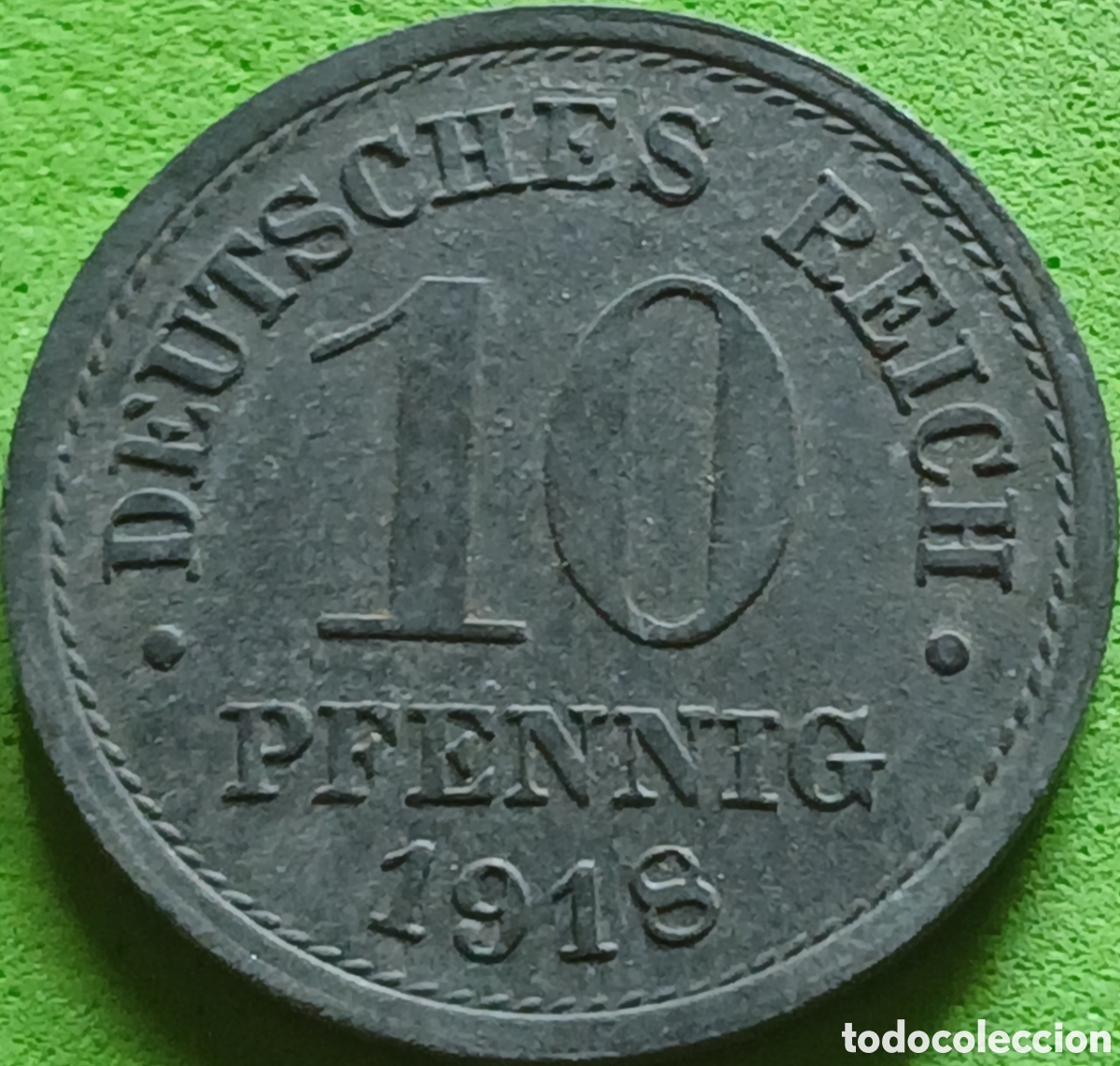 Monedas antiguas de Europa: Alemania Imperio 10 pfennig 1918 km#26