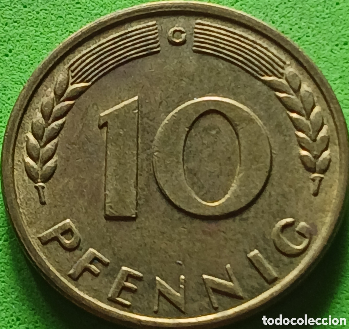 Monedas antiguas de Europa: Alemania Occidental 10 pfennig 1950 G km#108