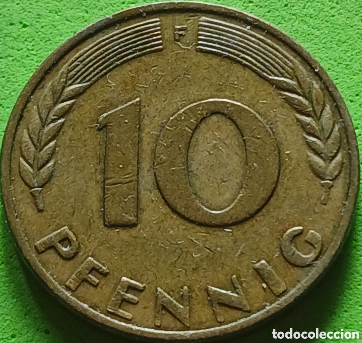 Monedas antiguas de Europa: Alemania Occidental 10 pfennig 1970 F km#108