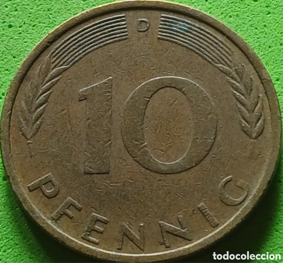 Monedas antiguas de Europa: Alemania Occidental 10 pfennig 1971 D km#108