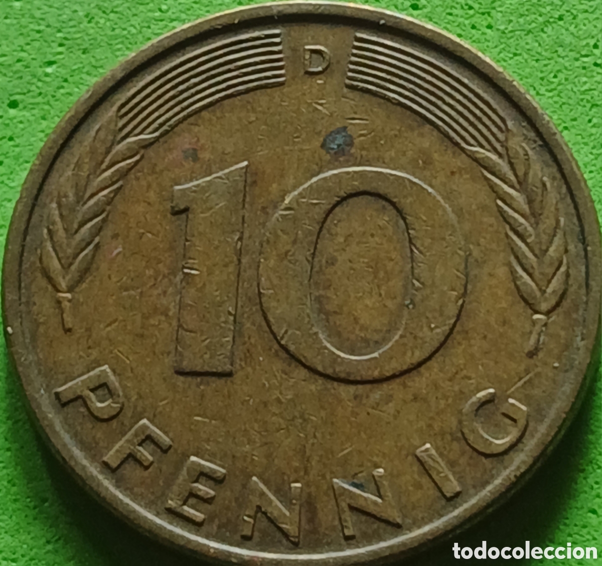 Monedas antiguas de Europa: Alemania Occidental 10 pfennig 1983 D km#108