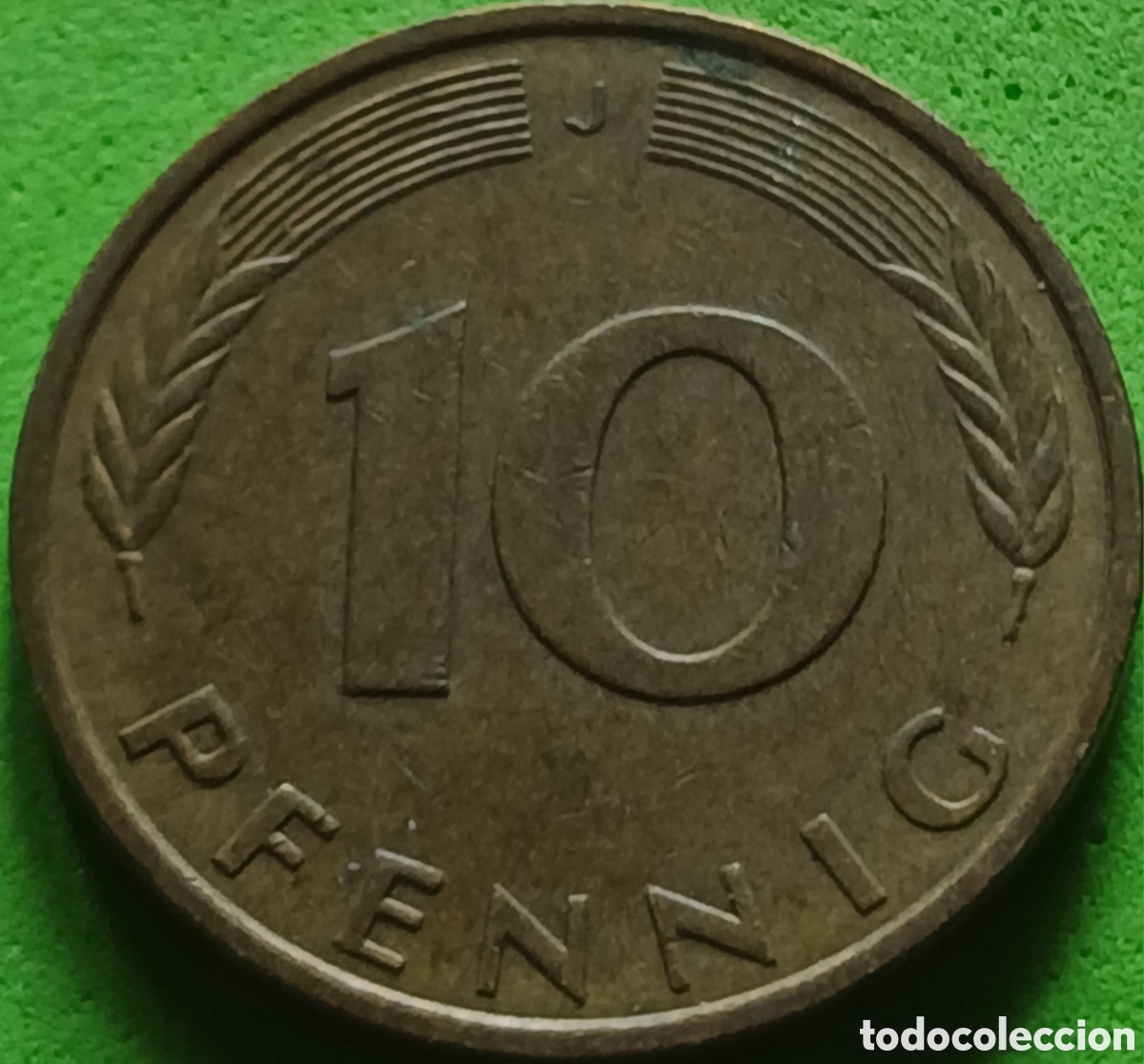 Monedas antiguas de Europa: Alemania Occidental 10 pfennig 1984 J km#108