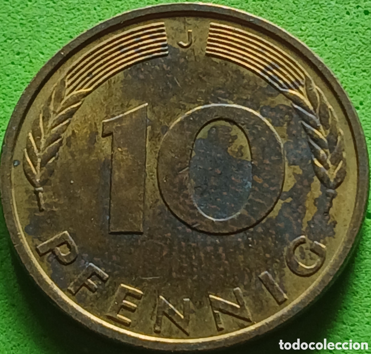 Monedas antiguas de Europa: Alemania Federal 10 pfennig 1992 J km#108