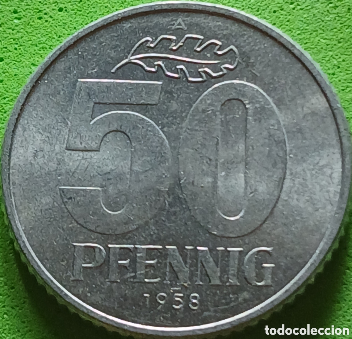 Monedas antiguas de Europa: Alemania Oriental 50 pfennig 1958 km#12.1