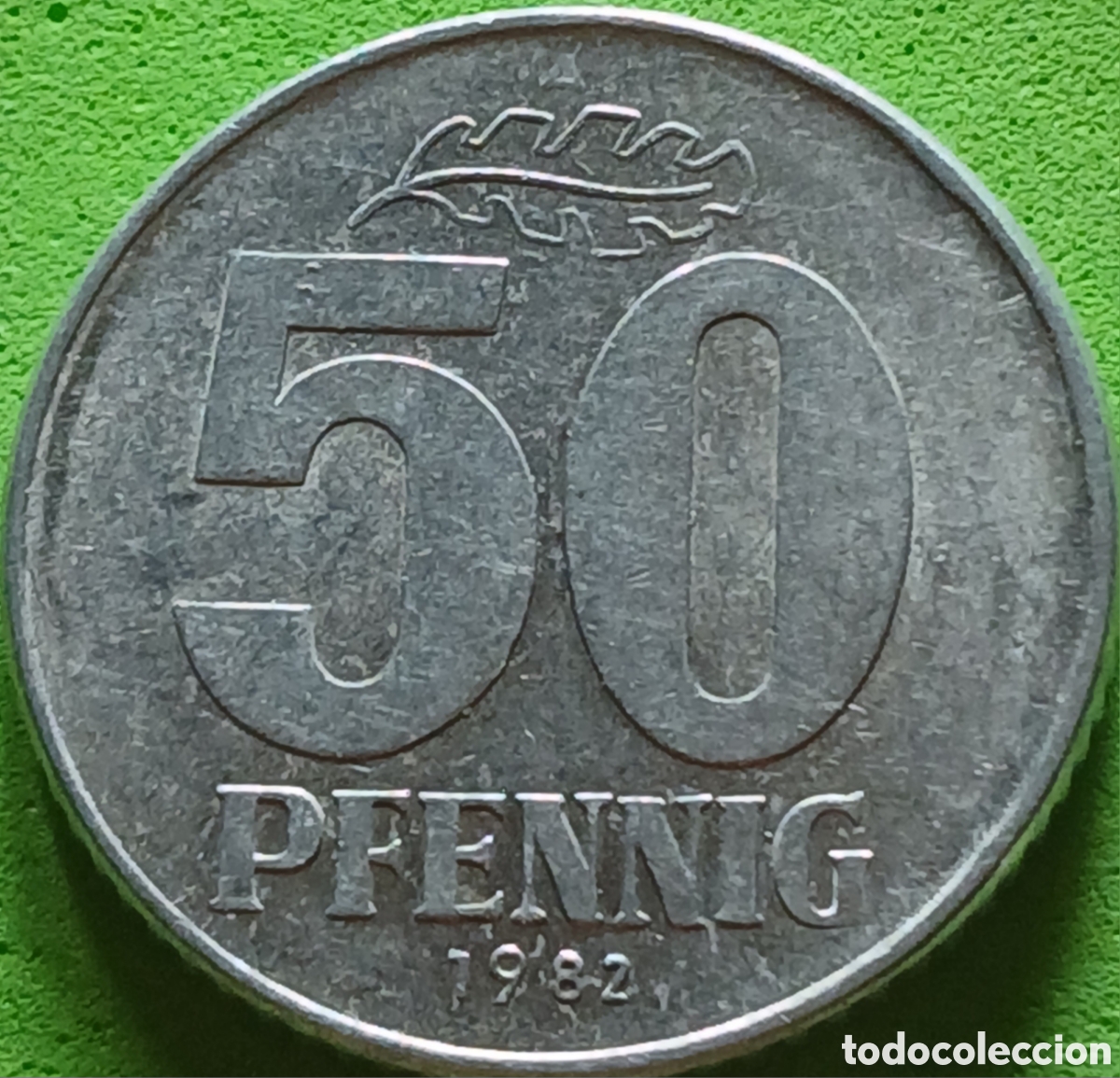 Monedas antiguas de Europa: Alemania Oriental 50 pfennig 1982 km#12.2