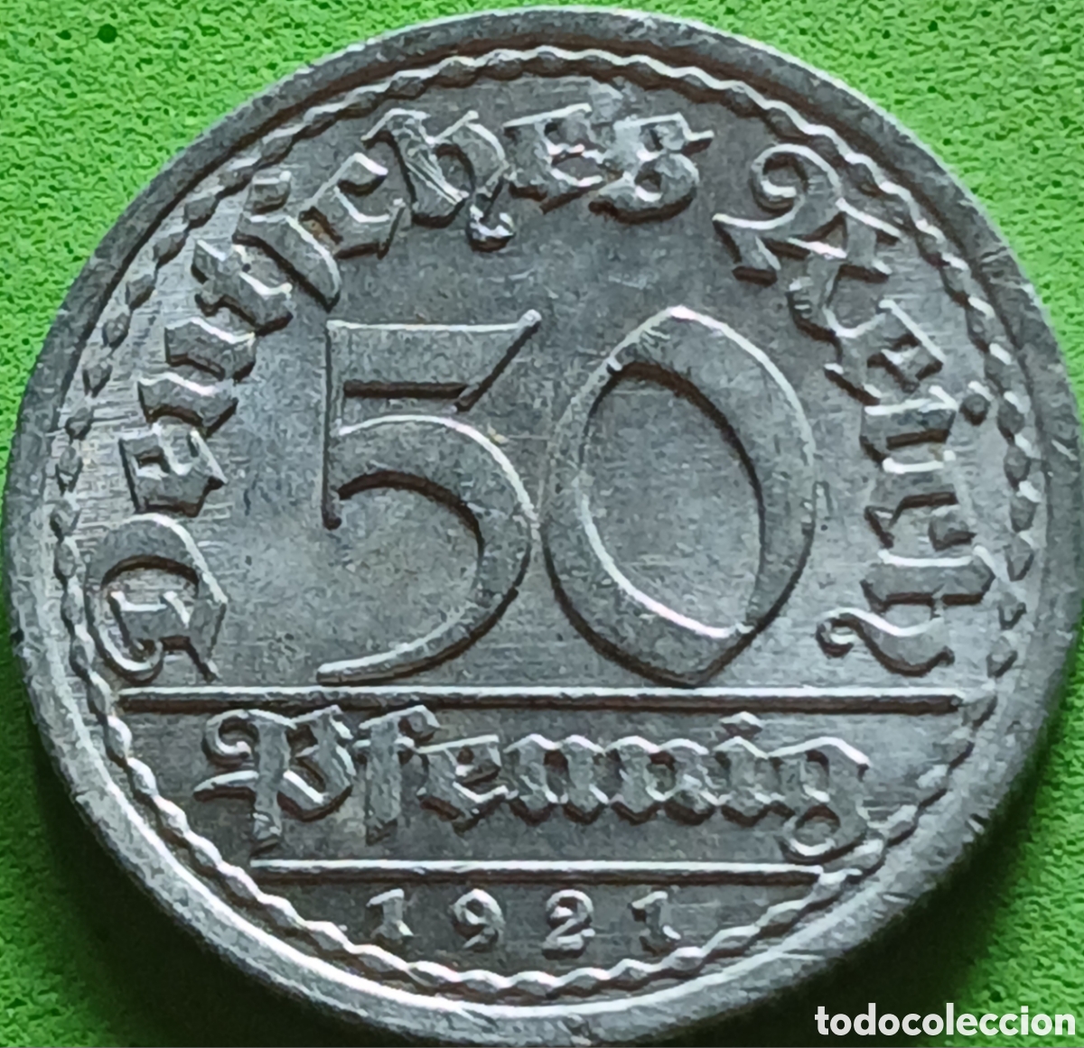 Monedas antiguas de Europa: Alemania Rep&uacute;blica de Weimar 50 pfennig 1921 A km#27