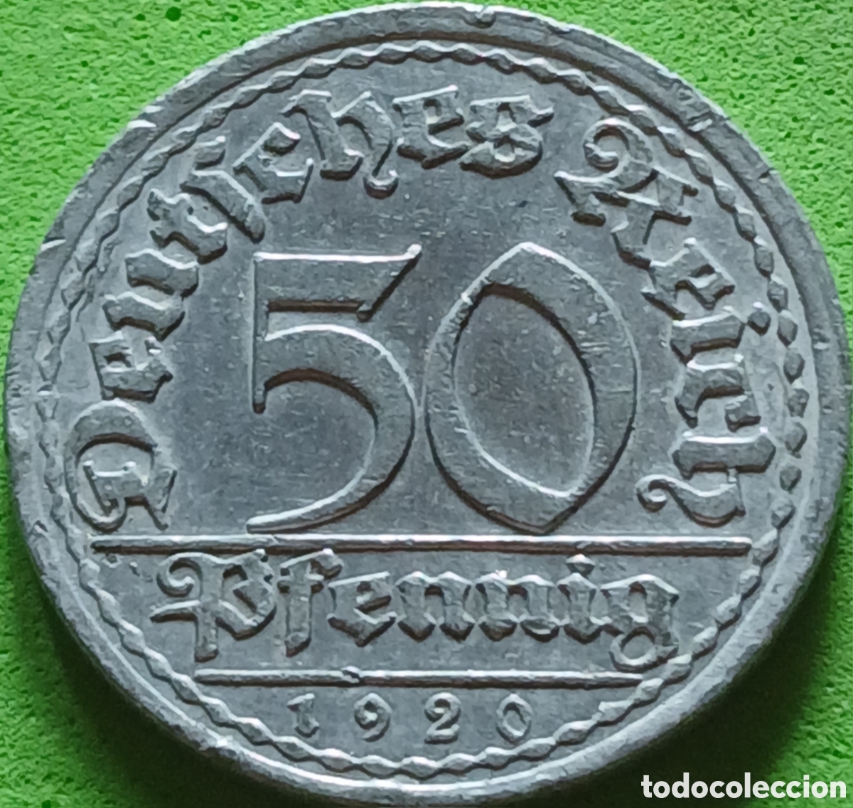 Monedas antiguas de Europa: Alemania Rep&uacute;blica de Weimar 50 pfennig 1920 A km#27