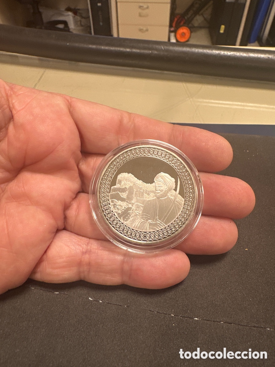 Monedas antiguas de Europa: Moneda de Gibraltar de 5 libras a&ntilde;o 2022 , Tariq Ibn Ziyad, calidad proof
