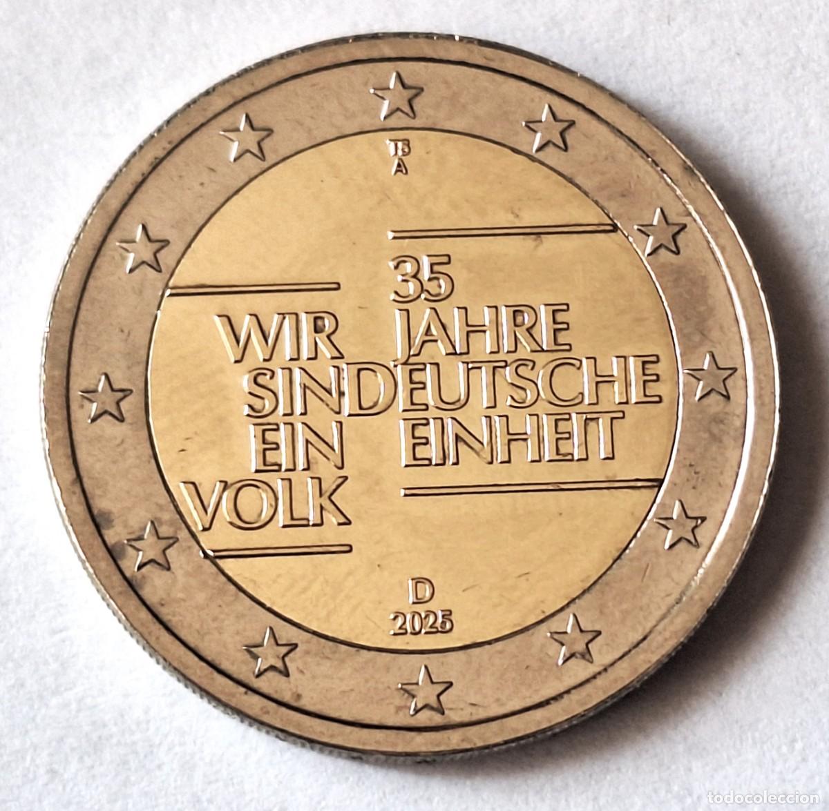 Monedas antiguas de Europa: ALEMANIA - MONEDA CONMEMORATIVA DE 2 EUROS DEL A&Ntilde;O 2025 - 35 ANIV. REUNIFICACION - BIEN CONSERVADA