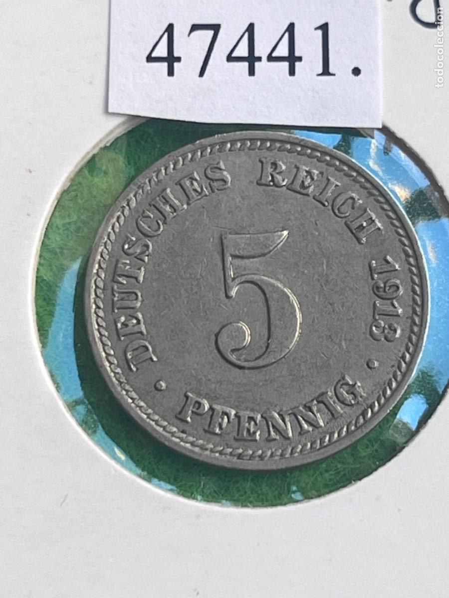 Monedas antiguas de Europa: Alemania 5 pfennig 1912 D, 2&ordm; Imperio, Segundo Reich