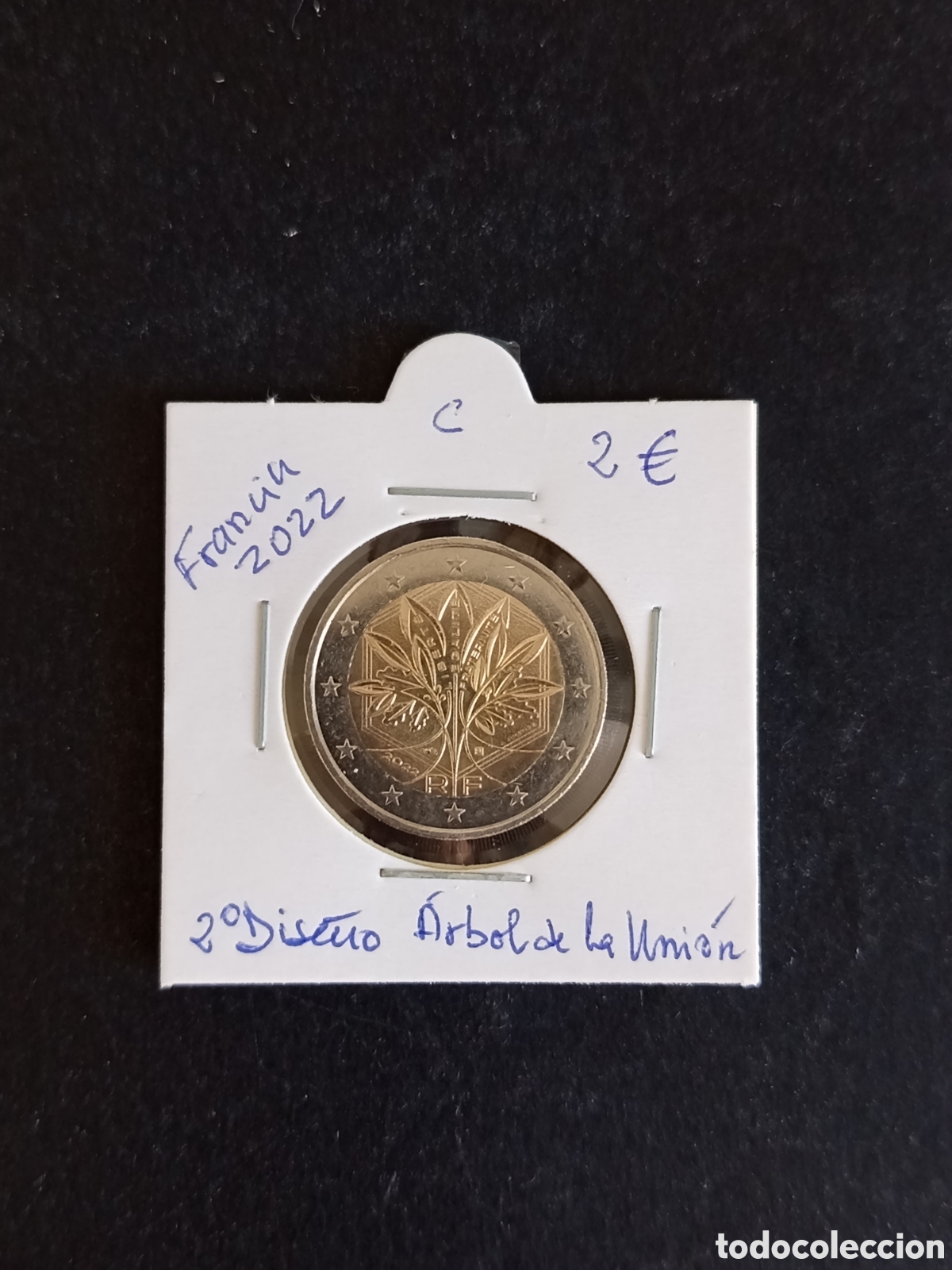 Monedas antiguas de Europa: FRANCIA, 2022. 2&euro; CIRCULADO. &Aacute;RBOL DE LA UNI&Oacute;N. 2o DISE&Ntilde;O. &Aacute;RBOL DE LA UNI&Oacute;N. PEDIDO M&Iacute;NIMO 3 &euro;.