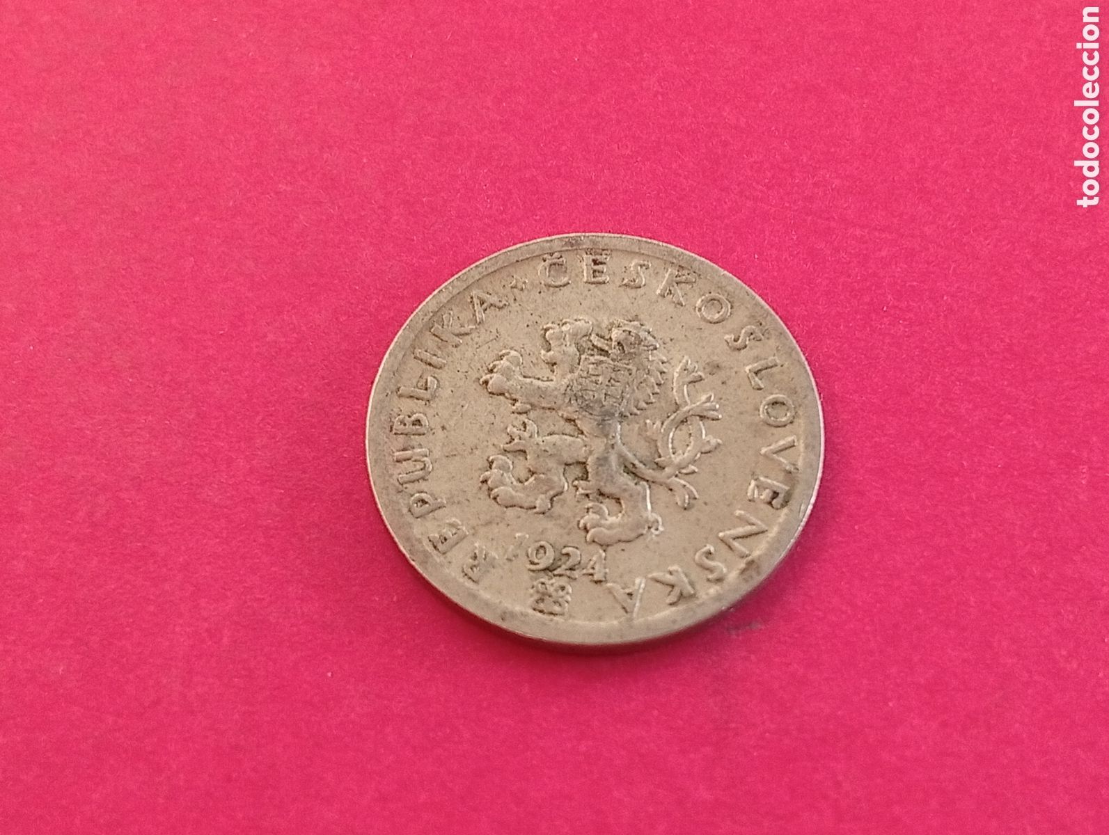 Monedas antiguas de Europa: 20 halleru de Checoslovaquia 1924