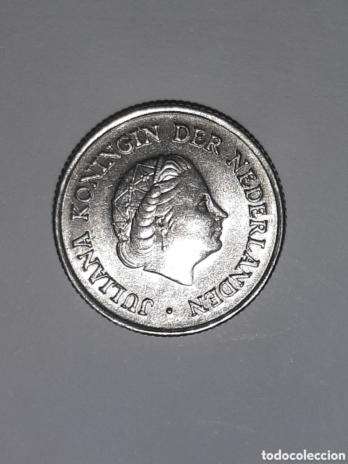 Moedas antigas da Europa: HOLANDA JULIANA 25 CENT. 1950