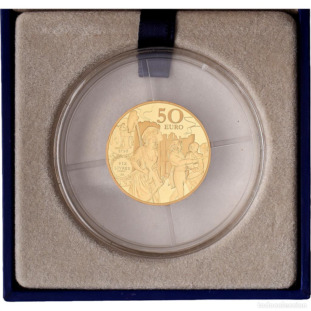 Monedas antiguas de Europa: [#1545591] Francia, 50 Euro, semeuse, &eacute;cu de VI livres, 2018, MDP, Oro, FDC, Gadoury:EU