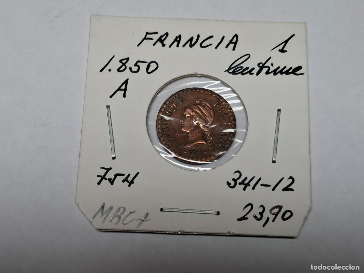 Monedas antiguas de Europa: 1 CENTIME 1850 A KM 754 FRANCIA en MBC+