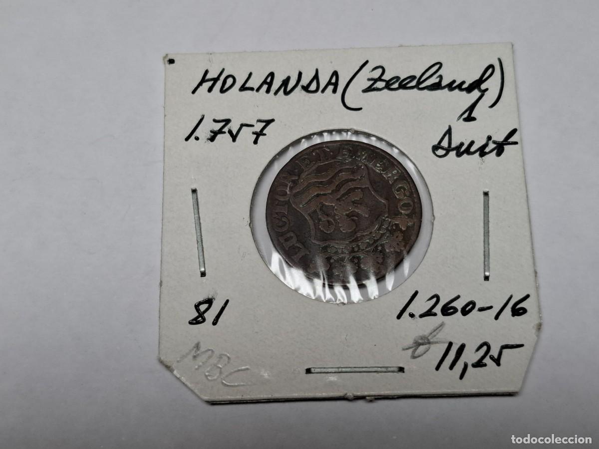 Monedas antiguas de Europa: 1 DNIT de 1757 KM 81 HOLANDA en MBC