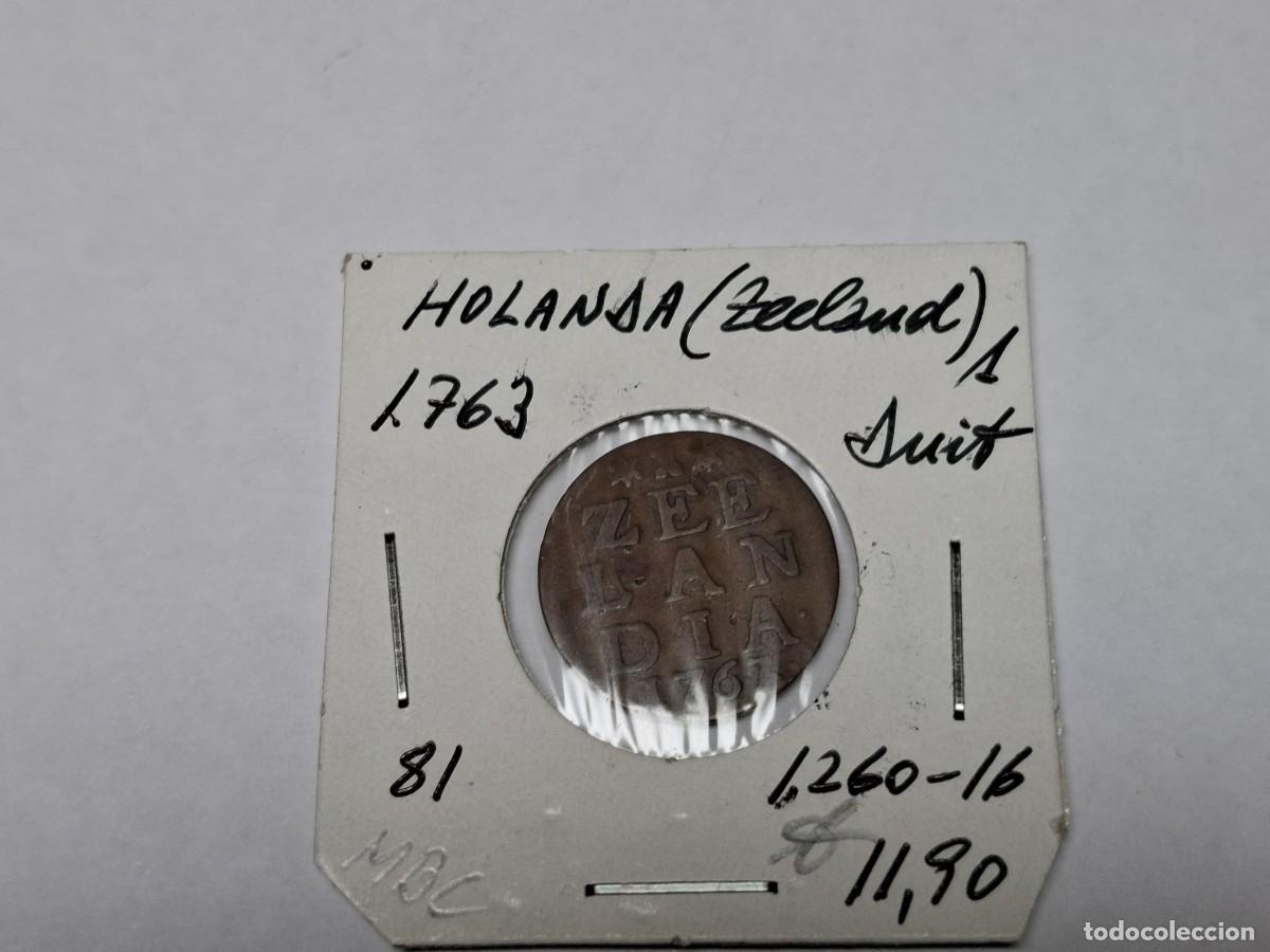 Monedas antiguas de Europa: 1 DNIT de 1763 KM 81 HOLANDA en MBC