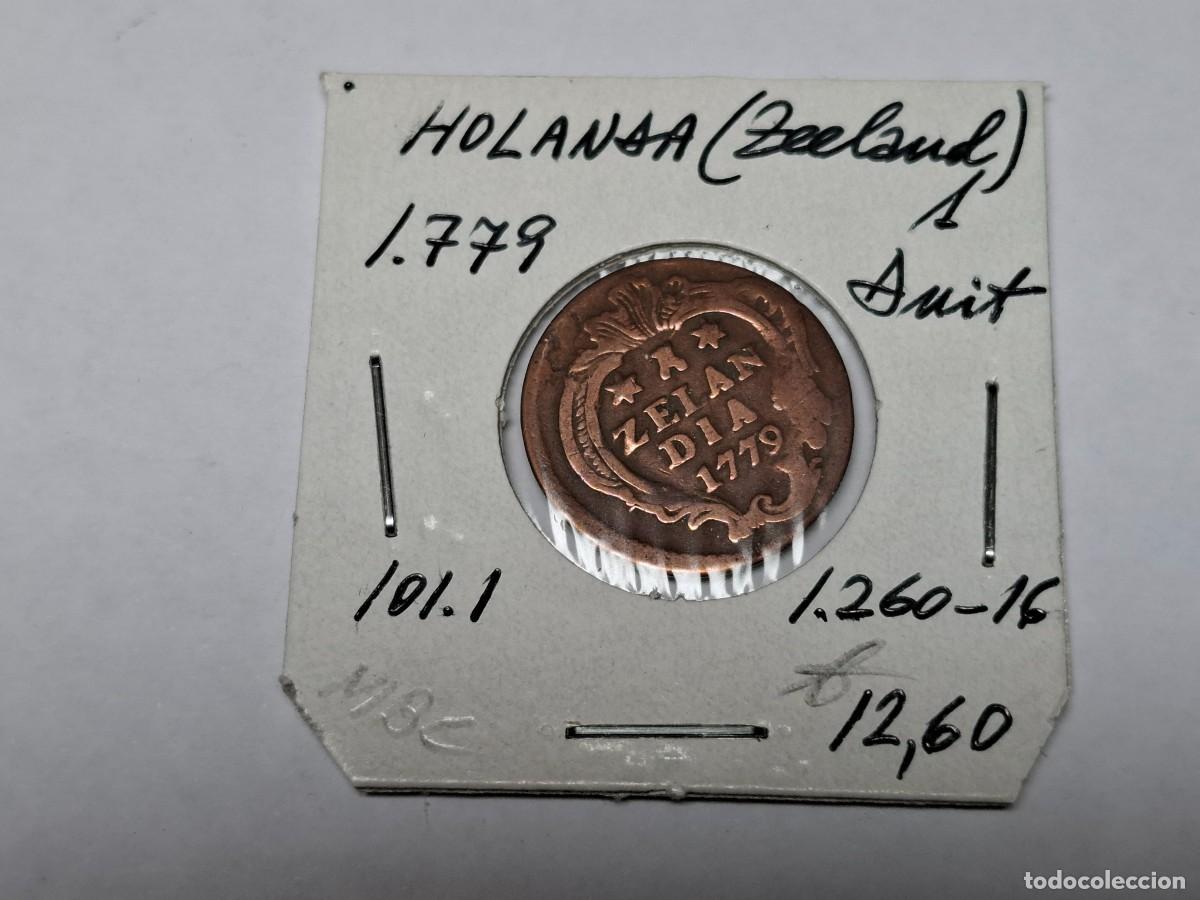 Monedas antiguas de Europa: 1 DNIT de 1779 KM 101.1 HOLANDA en MBC