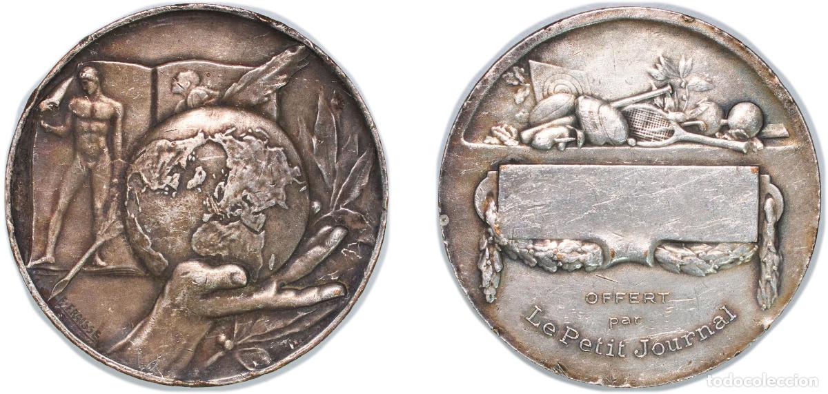 Monedas antiguas de Europa: France Republic ND Medal - Offerte par le Petit Journal Silver plated bronze 52.72g AU