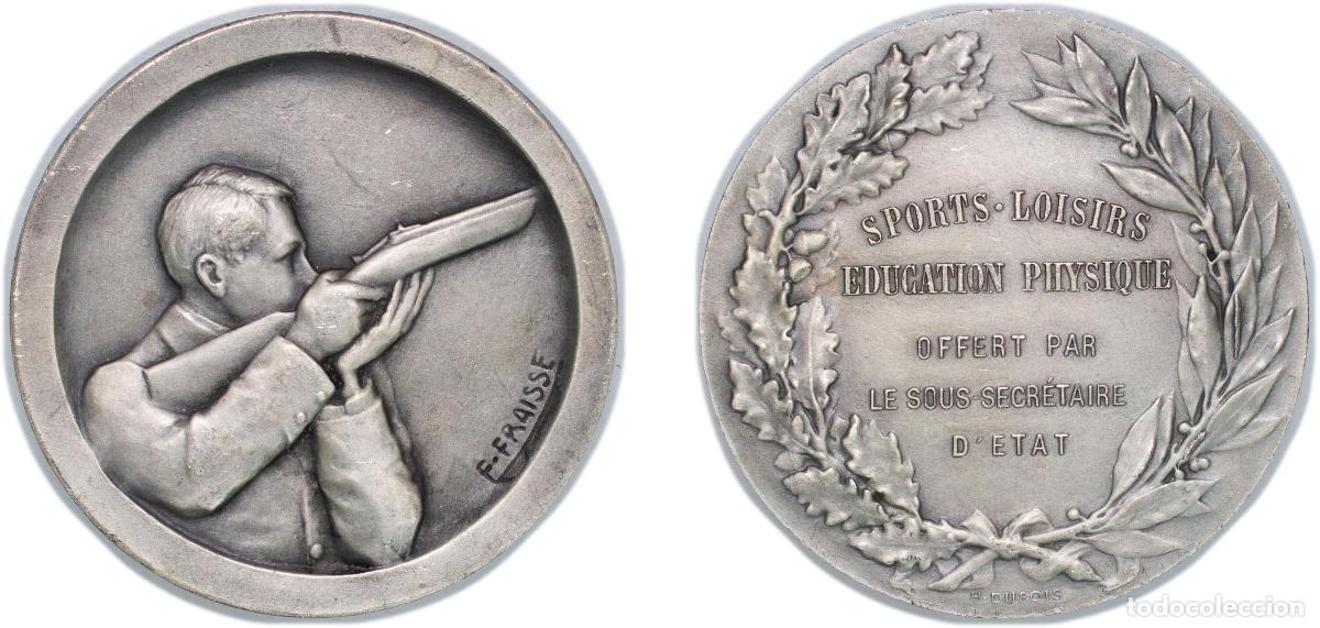 Monedas antiguas de Europa: France Republic ND Medal - Sports loisirs &eacute;ducation physique, offert par le sous secr&eacute;taire d'&eacute;tat