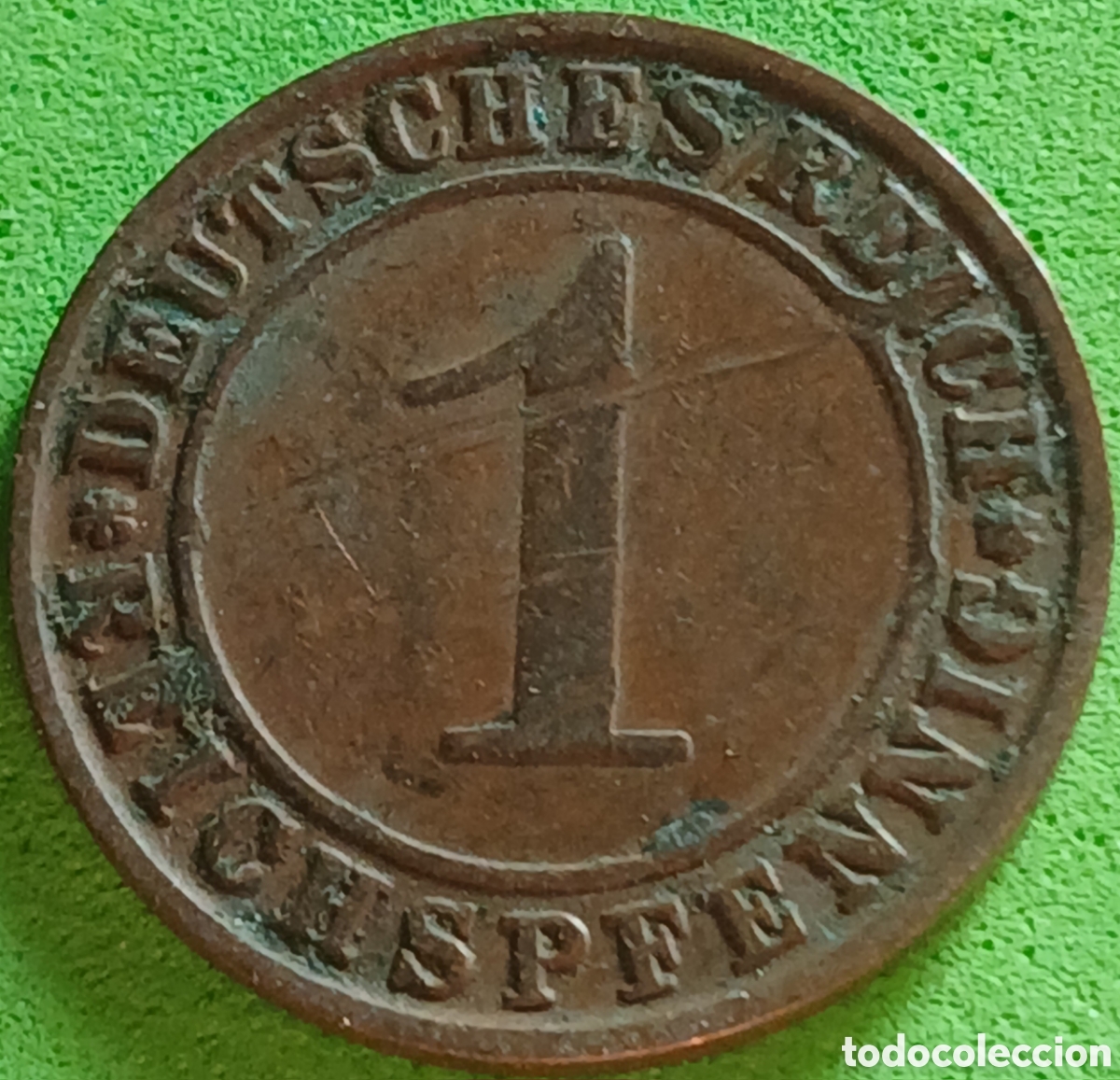 Monete antiche di Europa: Alemania Rep&uacute;blica de Weimar 1 reichspfennig 1930 D km#37