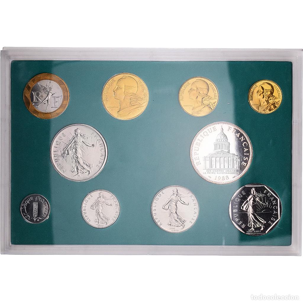 Monedas antiguas de Europa: [#1545597] Francia, Coffret 1 c. &agrave; 100 frs., 1988, MDP, S&eacute;rie BU, Sin informaci&oacute;n, FDC