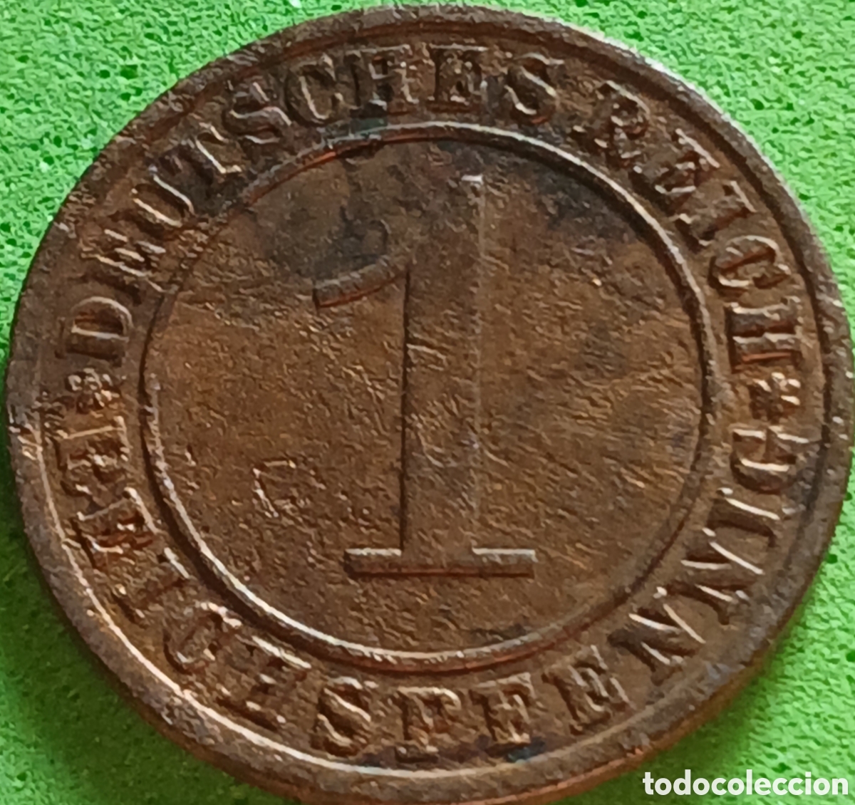 Monedas antiguas de Europa: Alemania Rep&uacute;blica de Weimar 1 reichspfennig 1933 A km#37