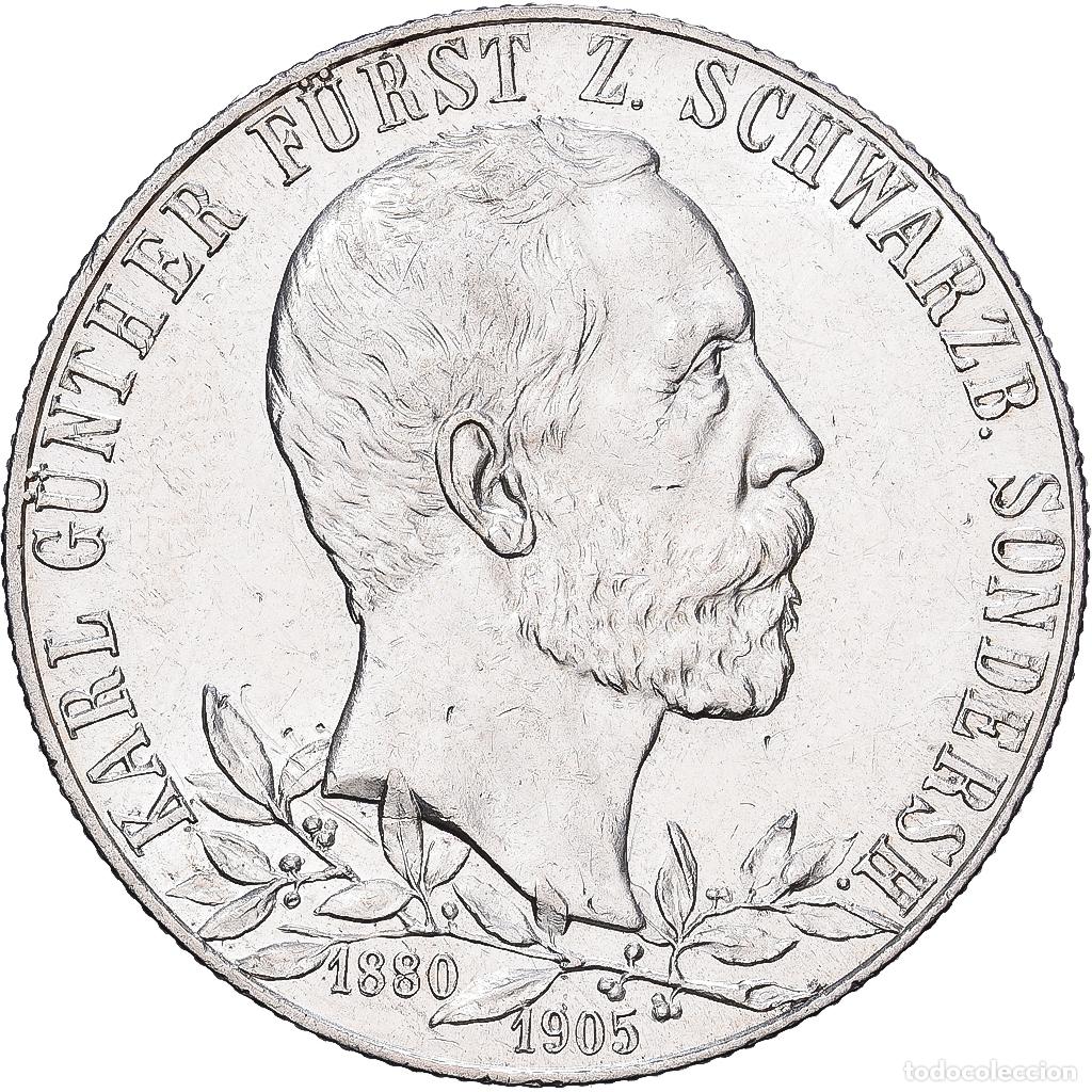 Monedas antiguas de Europa: [#1545523] Alemania, Karl G&uuml;nther, 2 Mark, 25th Anniversary of Accession, 1905, Berlin