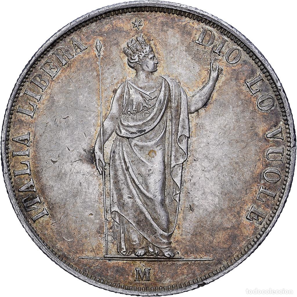 Monedas antiguas de Europa: [#1545578] Kingdom of Lombardy-Venetia, 5 Lire, 1848, Milan, Plata, EBC