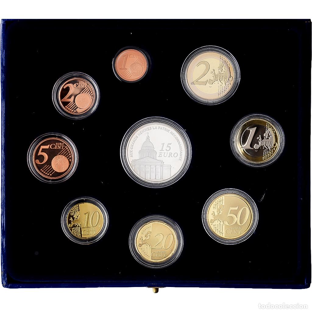 Monedas antiguas de Europa: [#1545751] Francia, Set 1c. - 2 Euro + 15&euro;, Panth&eacute;on, S&eacute;rie BE / Proof, 2007, MDP, Sin