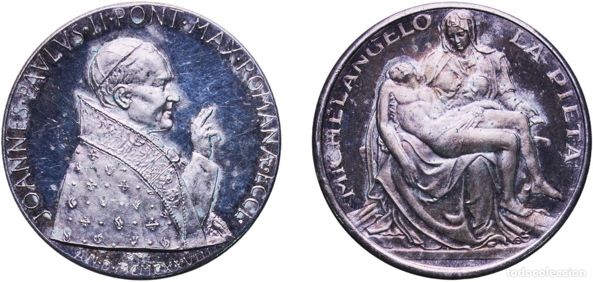 Monedas antiguas de Europa: Vatican City City State 1978 Medal - John Paul II (Piet&agrave;) Silver 12.05g PF