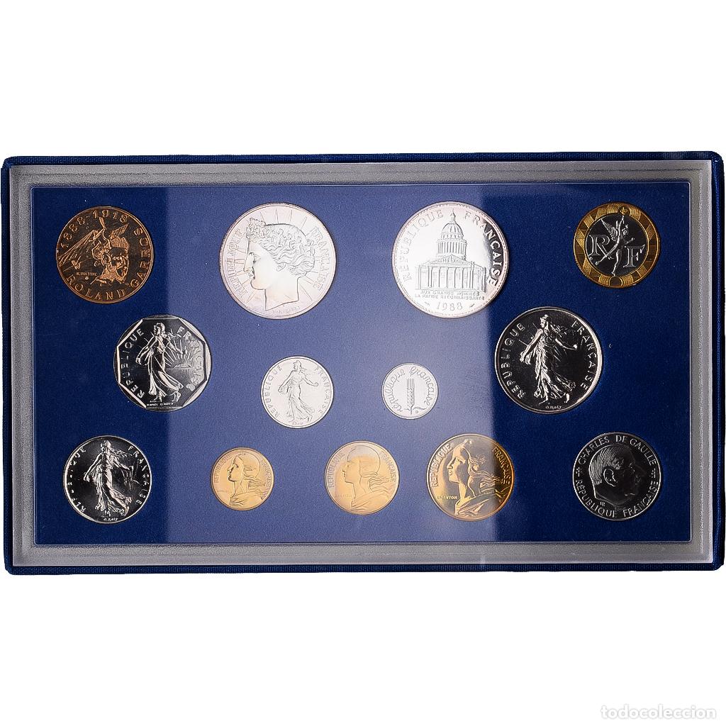 Monedas antiguas de Europa: [#1545646] Francia, Coffret 1 c. &agrave; 100 frs., 1988, MDP, Sin informaci&oacute;n, FDC