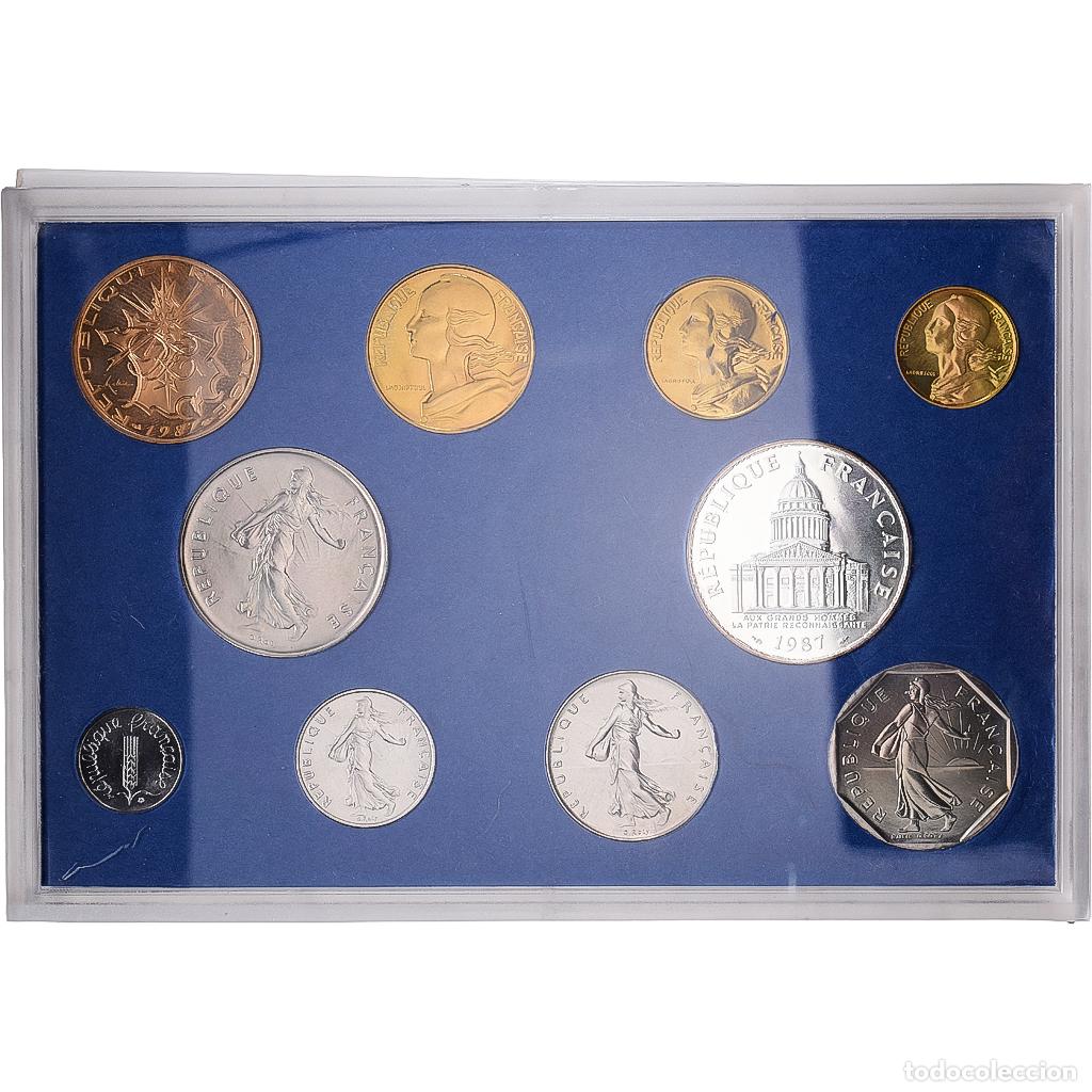 Monedas antiguas de Europa: [#1545598] Francia, Coffret 1 c. &agrave; 100 frs., 1987, MDP, S&eacute;rie BU, Sin informaci&oacute;n, FDC