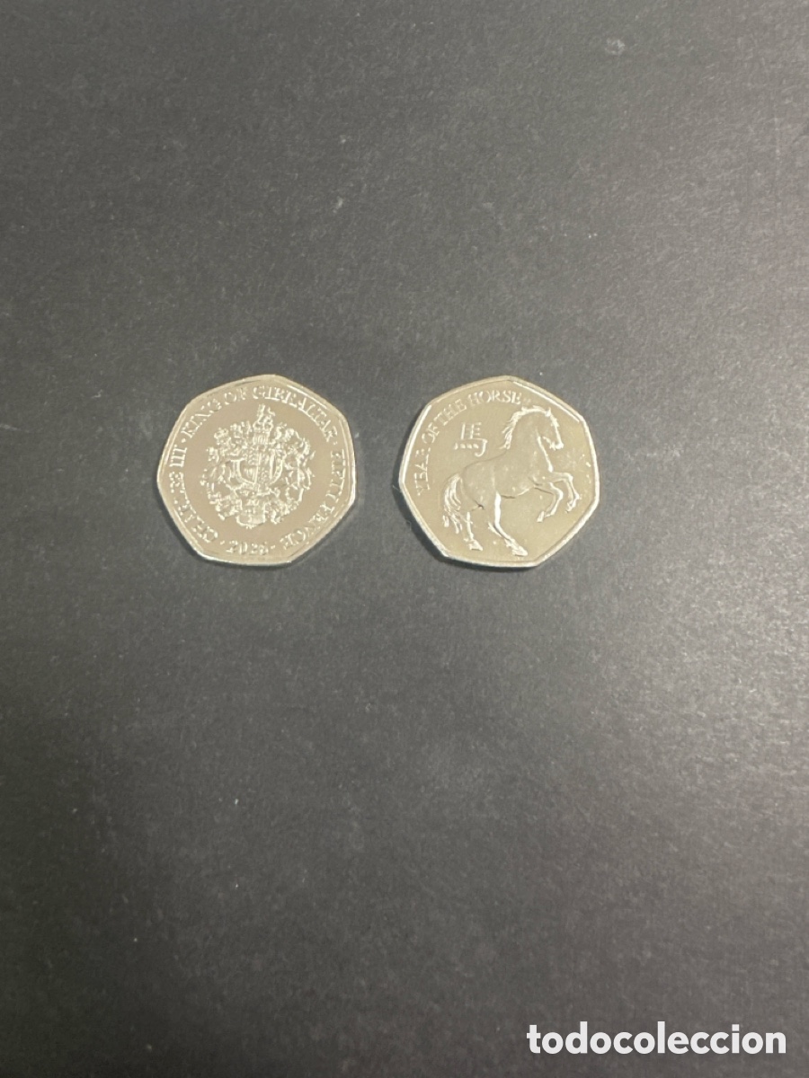 Monedas antiguas de Europa: Moneda de Gibraltar 50 pence a&ntilde;o 2026, sin circular