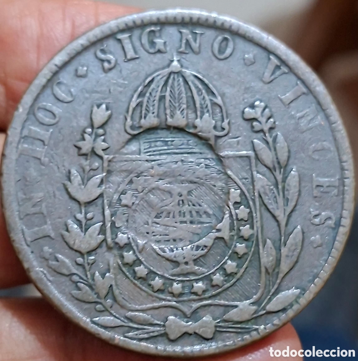 Monedas antiguas de Europa: Moneda Brasil,1.832 R, 40 Reis,Pedro II,BC+.