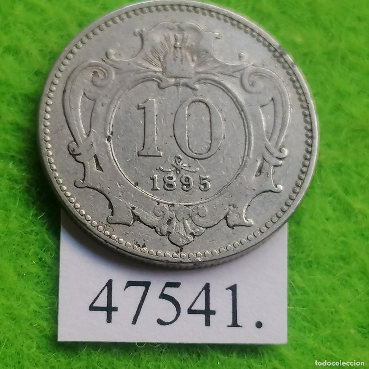 Monedas antiguas de Europa: Austria 10 heller 1895