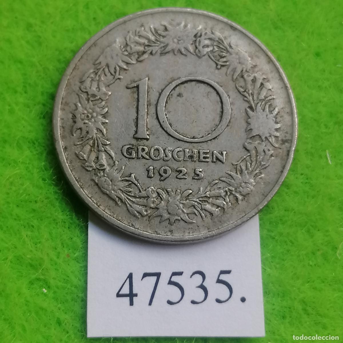 Monedas antiguas de Europa: Austria 10 groschen 1925