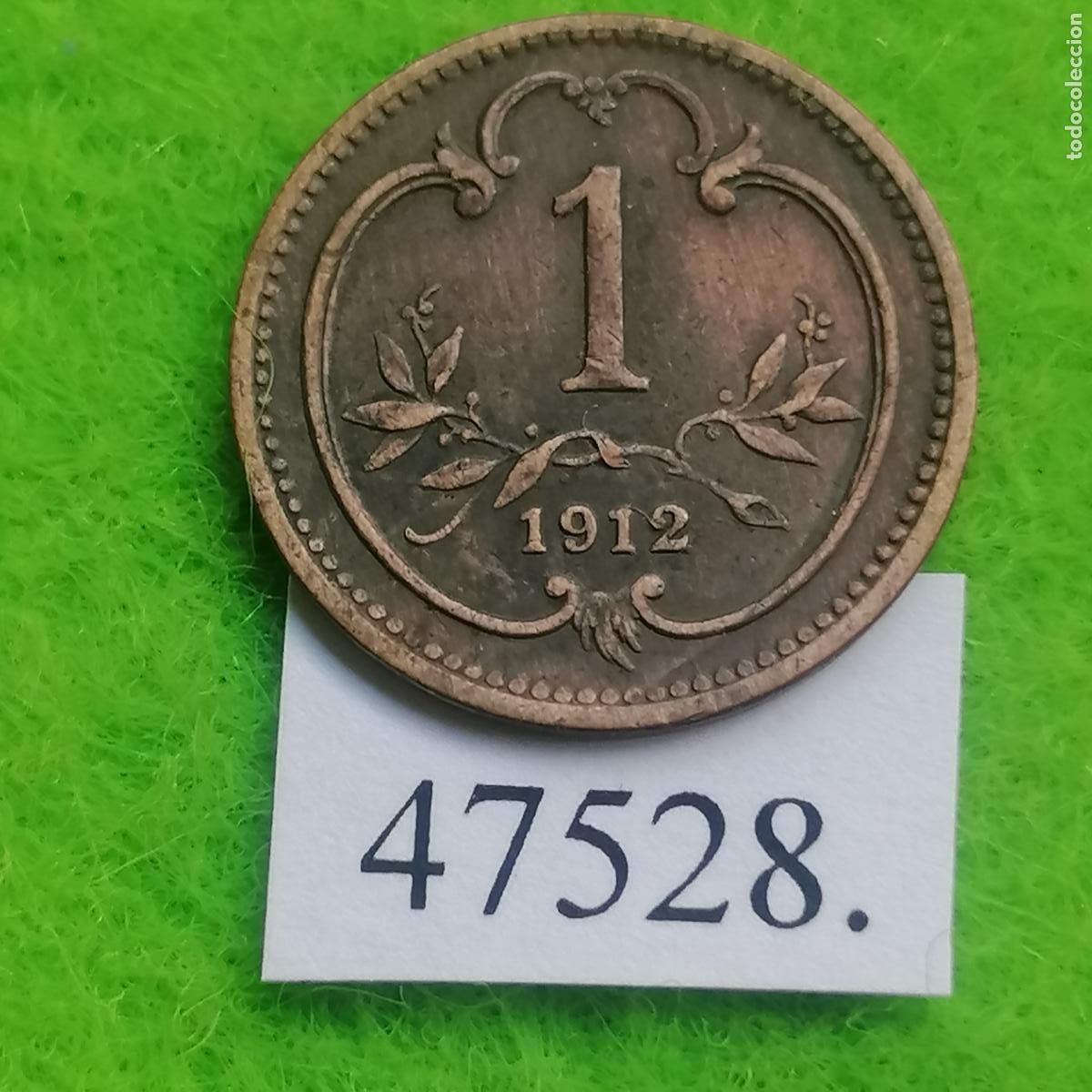 Monedas antiguas de Europa: Austria 1 heller 1912